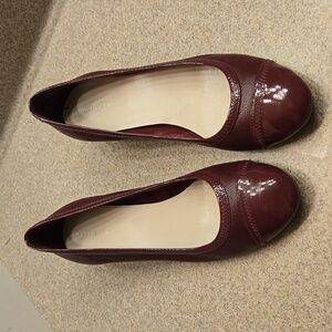 Cole-Haan wedge heel ballet-style pumps